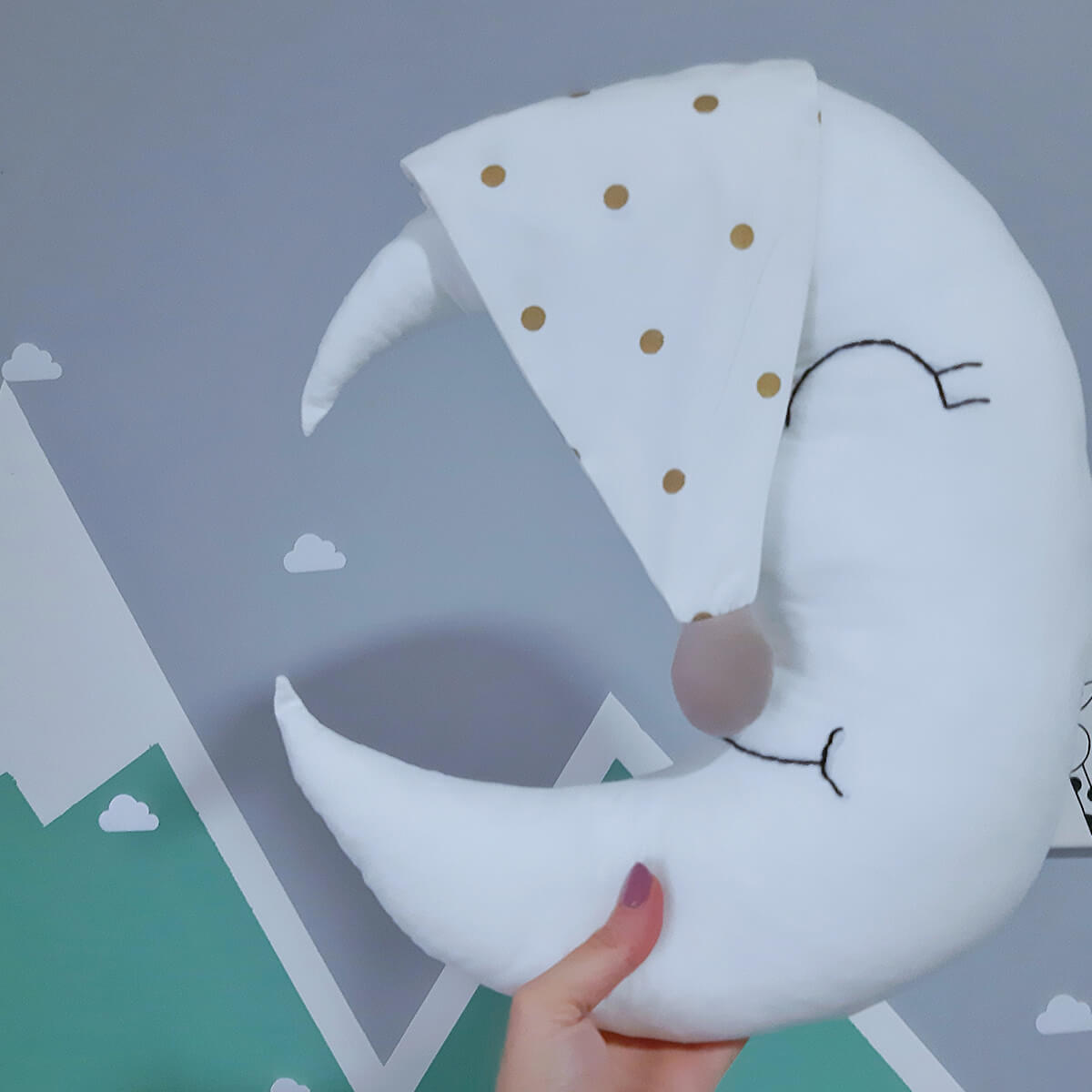 Dekor jastuk mesec veći