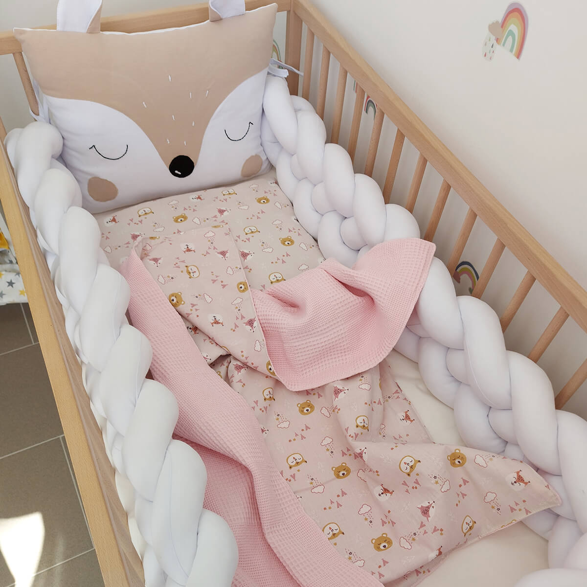 Pletenica komplet ogradica bela-lisica