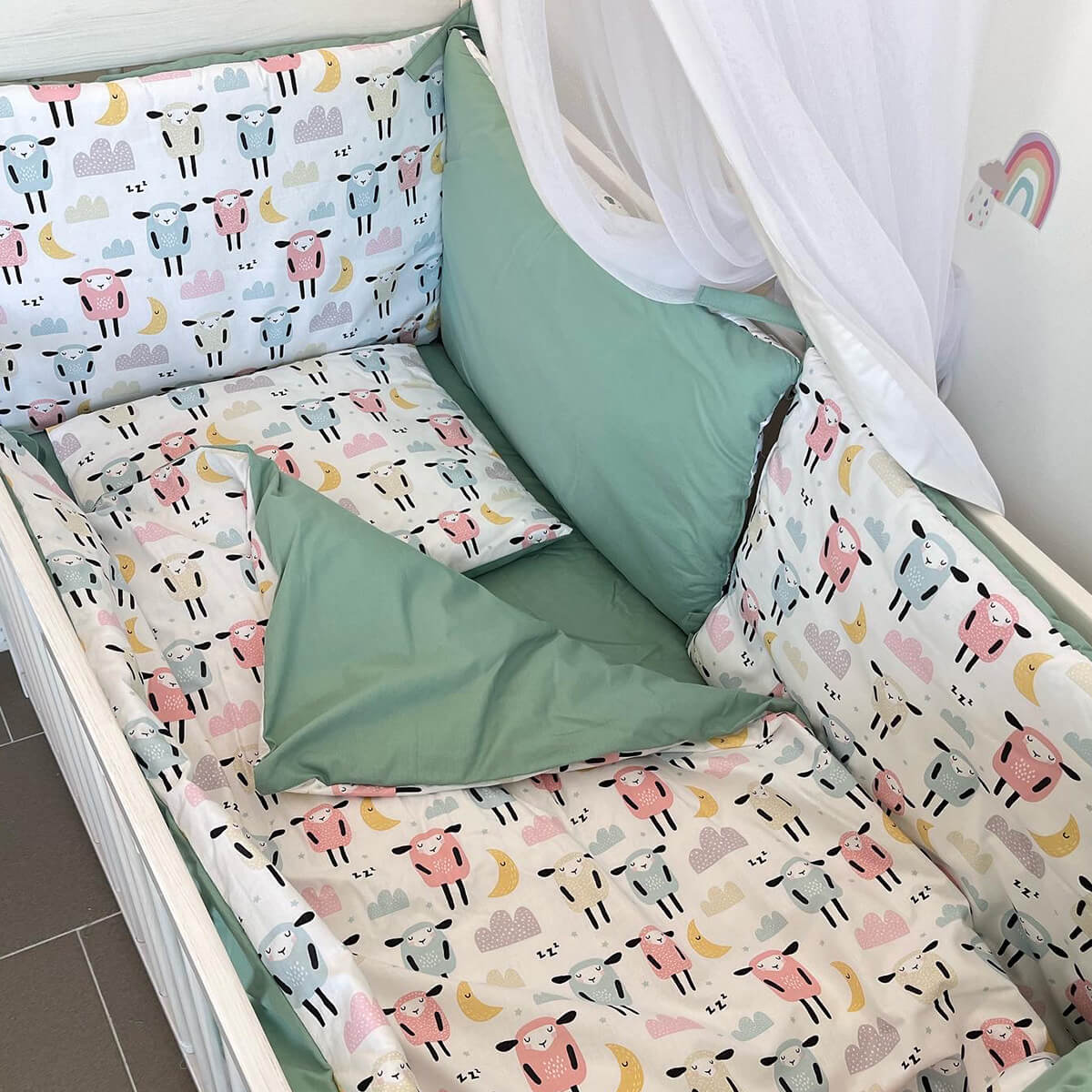 Komplet žalfoija- ovčice roze