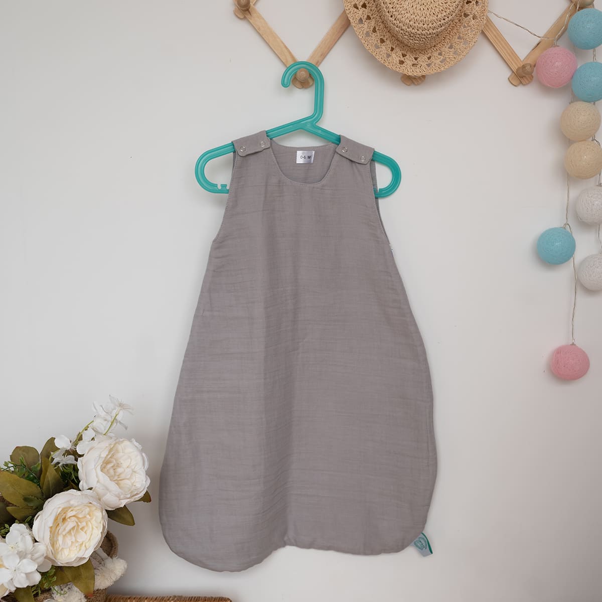 Moussline vreća za spavanje siva