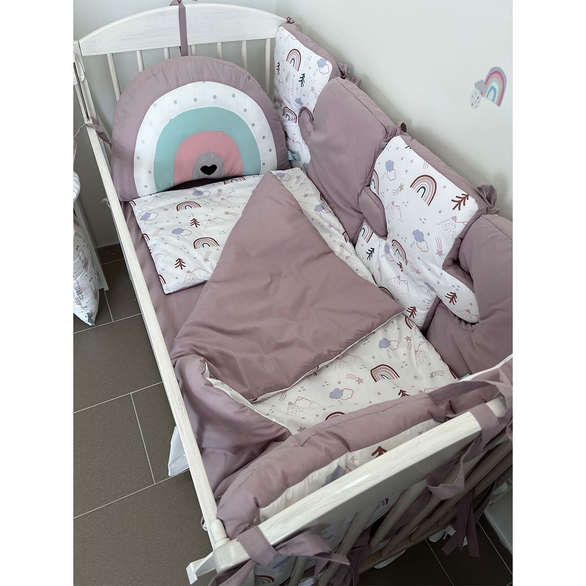 Puzzle komplet ogradica lavanda-dugice