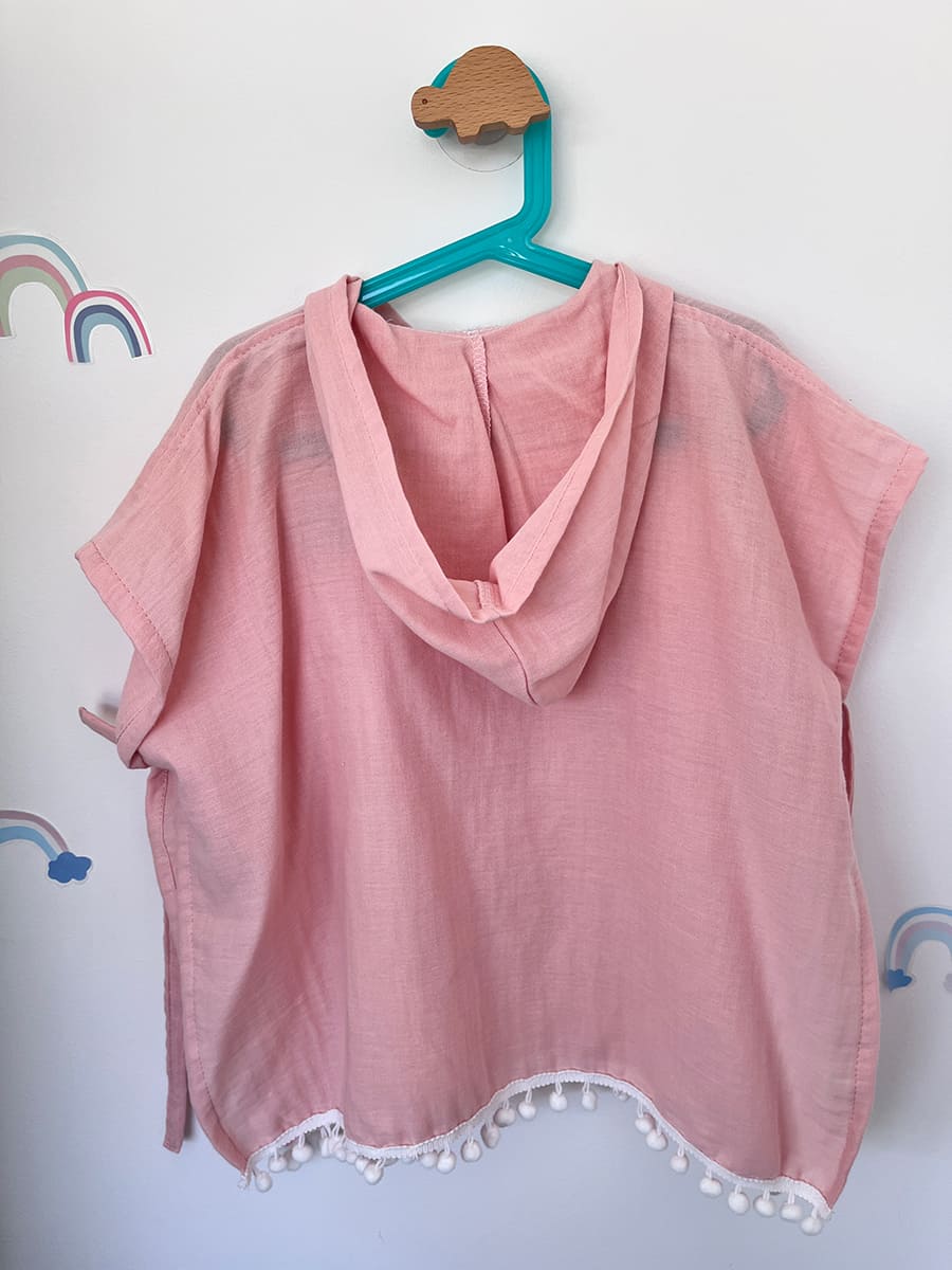 Pončo moussline roze - Slika 2