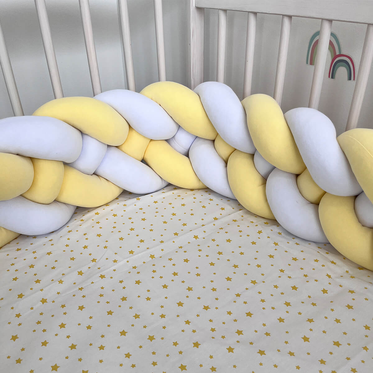 Pletenica ogradica 4 kraka žuto bela