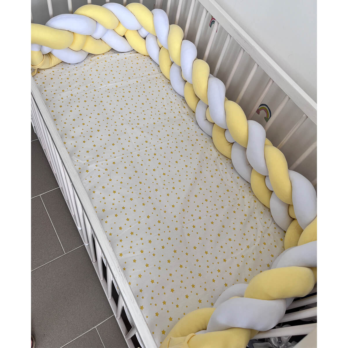 Pletenica ogradica 4 kraka žuto bela - Slika 2