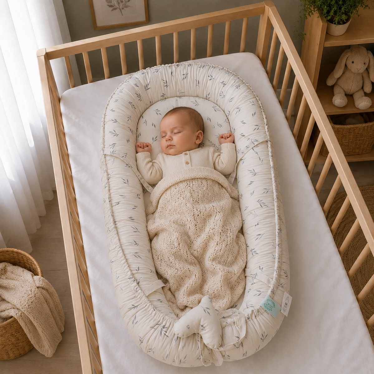 Gnezdo za bebe - Sivi listići - Slika 2
