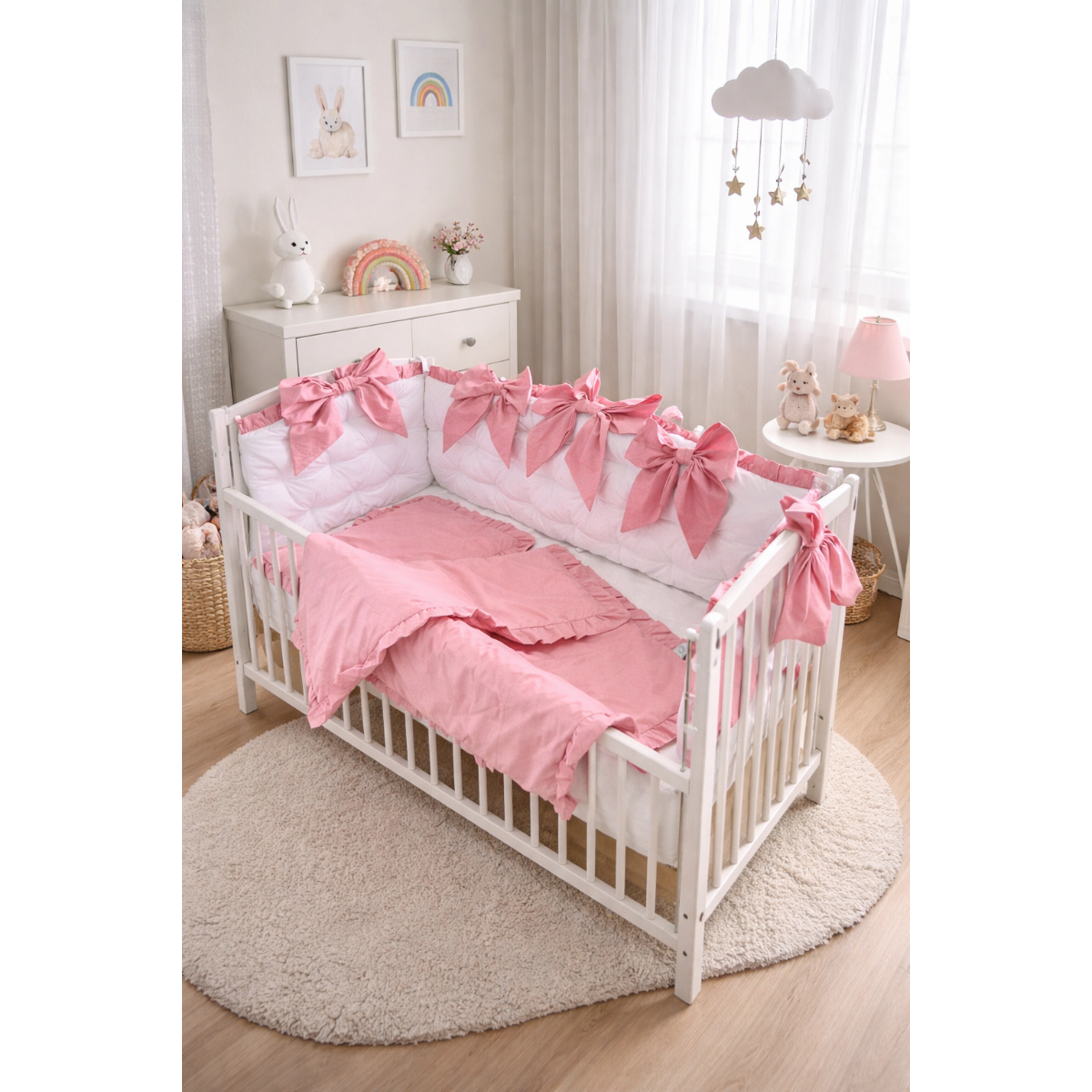 Kraljevska ogradica - puder roze i bela